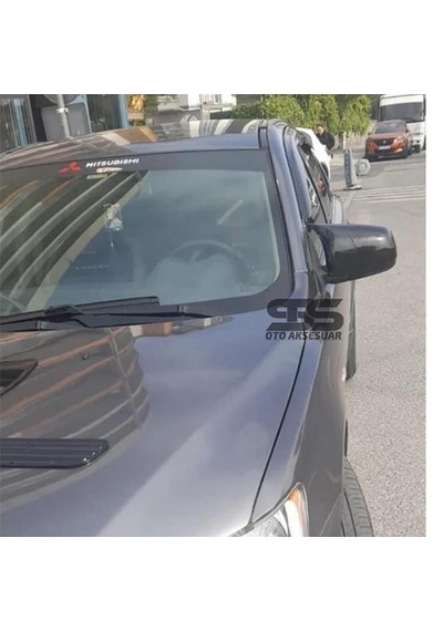 Mitsubishi Lancer 2008-2013 Uyumlu Batman Yarasa Ayna Kapağı Piano Black Abs Plastik