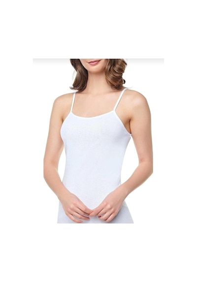 Seher Yıldızı 0061 Ribana İp Askılı Atlet 12 Adet Beyaz