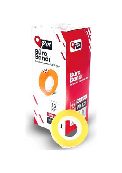 433 Kendinden Yapışkanlı Bant 12 Mm X 33 Mt 12'li Kutu Diğer