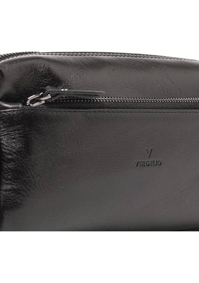 Black El Çantası Erkek 4273 Vergelio Purse Matte Crystal Clutch Bag Siyah