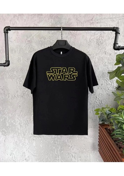 Mzpkartan Star Wars Baskılı Çocuk T-shirt - Siyah