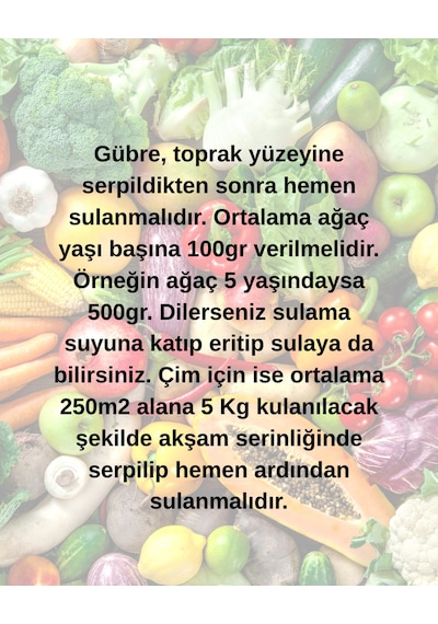 Sararan Ve Kuruyan Ağaç Ve Çim İçin Demir Sülfat Gübre 10 Kg 1 Adet