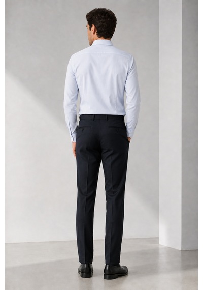 Bihan Store Erkek Jogger Kumaş Klasik Regular Kesim Pantolon Y26-4842-lacivert