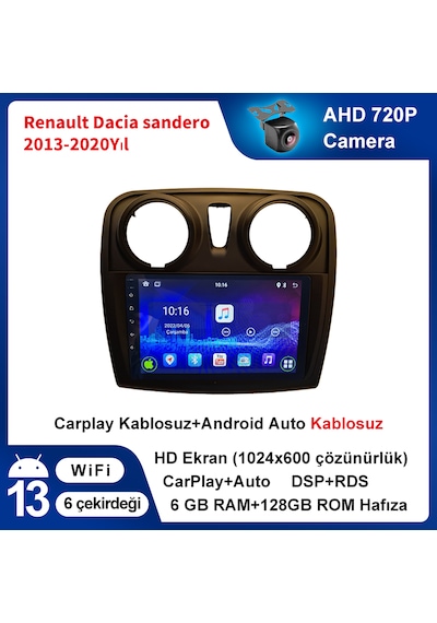 Dacia Sandero 2013-2020 Yıl Multimedya 6-128 Gb Navigasyon