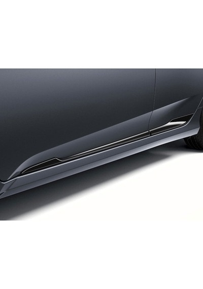 Honda Civic Fc5 Uyumlu Kapı Alt Çıtası Siyah Geniş Model 2016+