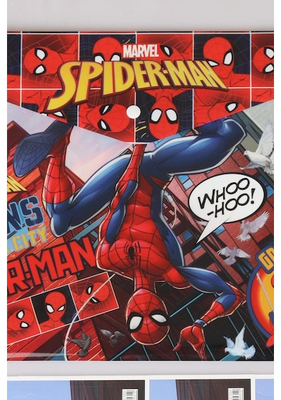 Lisanslı Spıderman 10 Parça Kırtasiye Seti,çıtçıt Dosya,okul Etiketi,bloknot,3 Adet Kurşun Kalem,kalemtraş,roket Silgi Altın