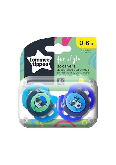 Tommee Tippee 2X Fun Emzik  0-6 Ay Lacivert