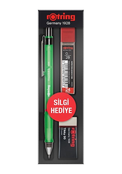 Rotring Okul Seti Visuclick Versatil Kalem + Min + Silgi 0.5 Mm Yeşil Ro-vk05-yesil