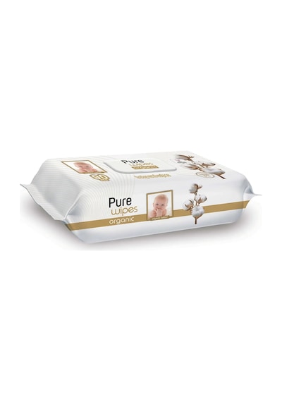 Pure Baby Organik Pamuklu Islak Havlu 24 x 90'lı 2160 Yaprak