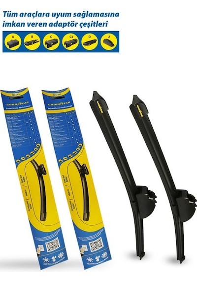 Goodyear Goodyear Hyundai I20 N Supermute 2'Li Muz Silecek Takımı 2021-2023 2 Hatchback (5 Kapı) (600Mm+400Mm)