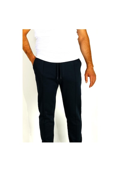 Erkek Lacivert Bel İpli Slim Fit Yan Cepli Armürlü Jogger Pantolon Ncs Jeans 1642-lacivert Lacivert