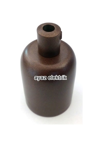 Dekoratif Metal Kahverengi Lale E27 Duy ve Demir Kablo Kilitli