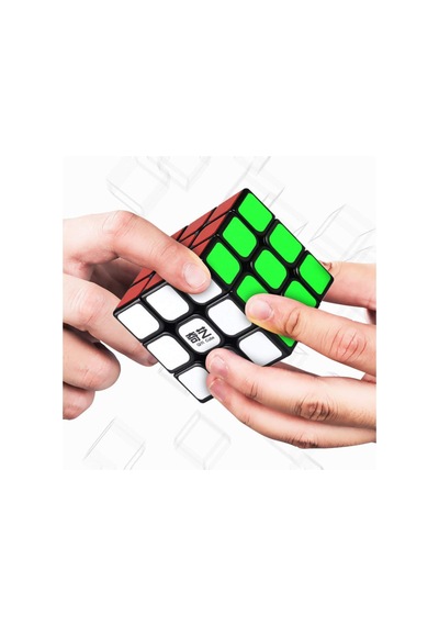 Cubelelo Qiyi Sail W 3x3 Siyah Bulmaca Hız Küpü Belirtilmemiş