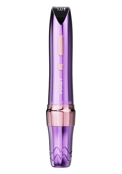 Mast P60 Wireless Tattoo Pen Machine With 2.2mm-3.2mm Adjustable Strokes Permanent Makeup-purple