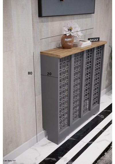 Dekoratif Petek Dolabı Kalorifer Peteği Kapatma Ünitesi Modern Tasarım İç Ölçü 76 Cm Dış Ölçü 80 Cm Petek 76 Antrasit Üstü Çam D1 Dekoratif Petek Dolabı Kalorifer Peteği Kapatma Ünitesi Modern Tasarım İç Ölçü 76 Cm Dış Ölçü 80 Cm Petek 76 Antrasit Üstü Çam D1