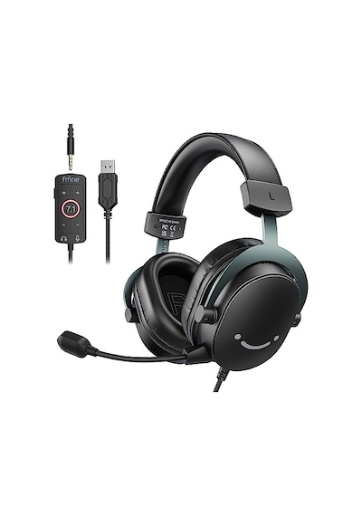 Fıfıne 3,5 Mm Ses Jaklı Oyun Usb Kulaklığı, 7.1 Surround Ses, Çıkarılabilir Mikrofon, Ses Kontrolü, Sku: Smgstkd688651b54