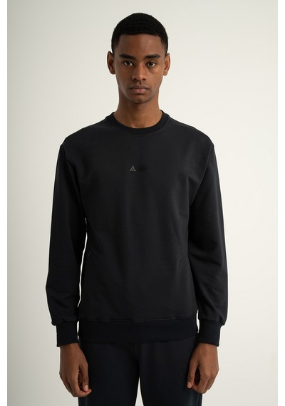 Airlife Sports Club Sz 3 Erkek Sıfır Yakalı Sweatshirt Lacivert
