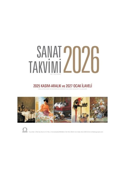 Sanat Takvimi 2026 Duvar Takvimi