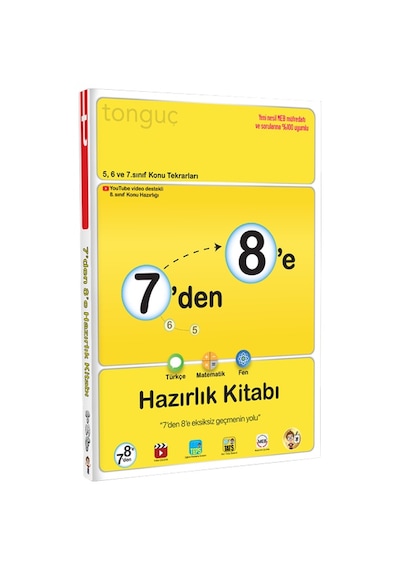 Tonguç Yayınları 7'den 8 'e Hazırlık Kitabı