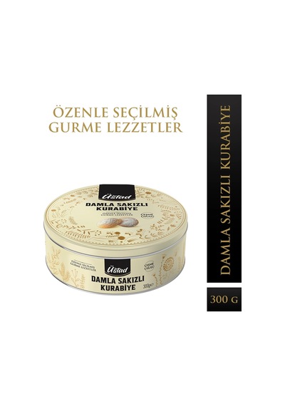 3 Adet Üstad Damla Sakızlı Kurabiye 300 G