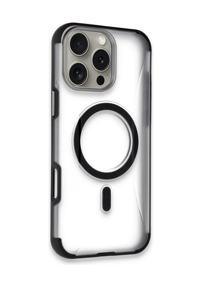 Aklow Akyoleticaret İphone 16 Pro Hilton Magsafe Kapak - Siyah