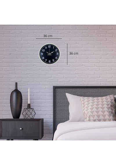 Krem 36 Cm Standart Duvar Saati Çok Renkli 54222867