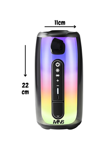 Pluse 7 Ses Bombası/360 Ledli Bluetooth Hoparlör/10saat Kesintisiz Oynatma/4q 15 W 1 Hoparlör