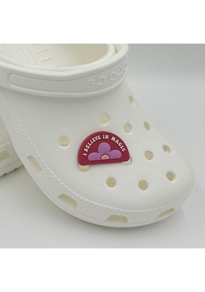 Crocs Terlik Süsü Ve Aksesuarı , Çanta Süsü Jibbitz Papatya Magic 01 Görsel Figür Aksesuar Fuşya-lila-sarı