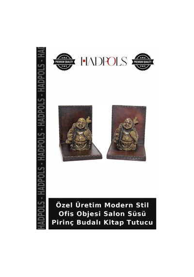 Özel Üretim Modern Stil Ofis Objesi Salon Süsü Pirinç Budalı Kitap Tutucu