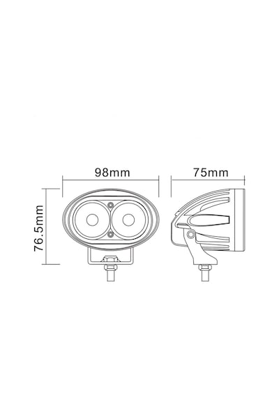 4x4 Xmax Motosiklet Sis Farı Lambası Beyaz Işık Power Led Elips