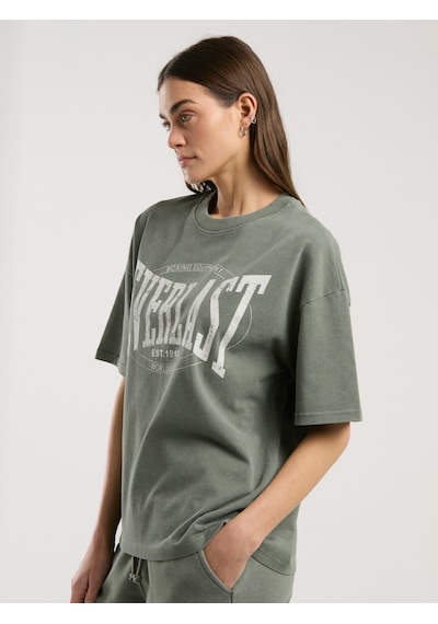 Everlast Authentic Boxing Wmn Oversize Haki Kadın Tişört Haki