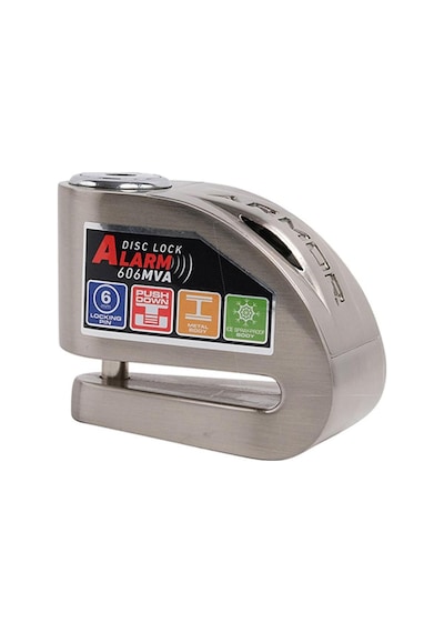 Armor Alarmlı Motorsiklet Disk Kilidi Çelik Gövde 606 Mva 6mm-inox