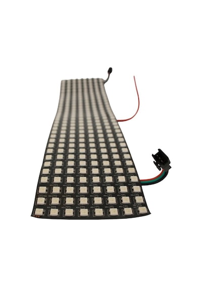 Ws2812b Matrix Dijital Esnek Ekran 8x32 Rgb Led Ayrı Ayrı Adresli Matrix Ekran 5v