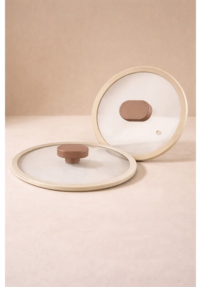 20/24/26 Cm Silikon Cam Kapak Ve Tepe