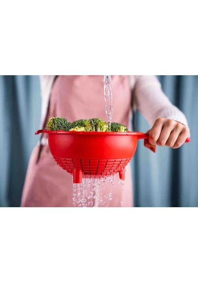 Tupperware Tupperware Çift Taraflı Süzgeç 419827225 Kırmızı-kırmızı