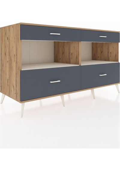 Kronos Konsol 2 Raflı 4 Çekmeceli 176x59x99 Çam-aytaşı/antrasit Çam-aytaşı/antrasit Kronos Konsol 2 Raflı 4 Çekmeceli 176x59x99 Çam-aytaşı/antrasit Çam-aytaşı/antrasit