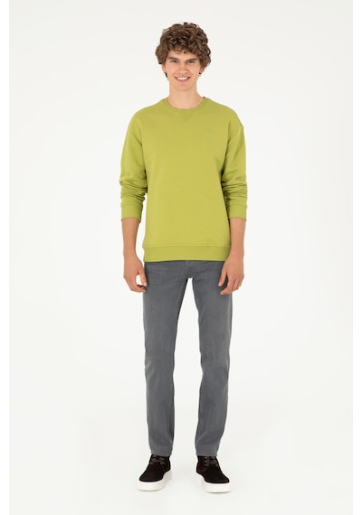 U.S. Polo Assn. Erkek Bisiklet Yaka Fıstık Basic Şardonlu Sweatshirt 50295148-VR087