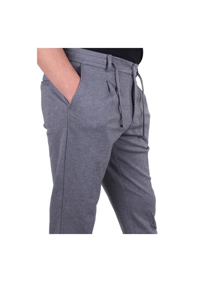 Dagoster Dmg23-611275 Gri Normal Bel Double Paça Flota Cepli Erkek Pantolon gri
