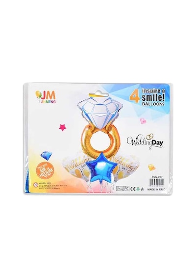 Svn-257 Balon Folyo Set Yüzük Flamingo 1 Adet
