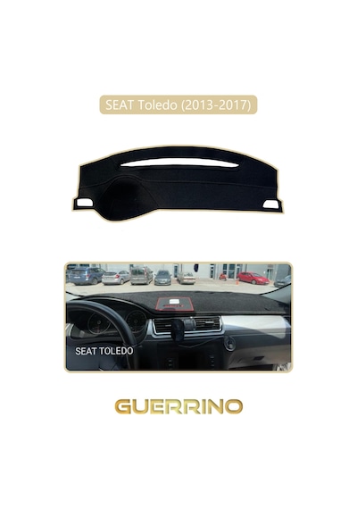Seat Toledo 2013-2017 Torpido Koruma Halısı Bej Kenar