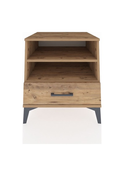Kronos Komodin 2 Raflı Tek Çekmeceli 60x59x64 Çam-çam Çam