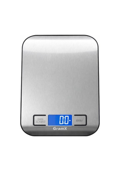Hassas Mutfak Tartısı 5 Kg - 1 Gr Hassasiyet Paslanmaz Çelik Pil Diğer
