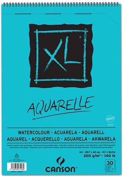 Canson Xl Aquarelle Sulu Boya Blok 300G A3 30 Yaprak