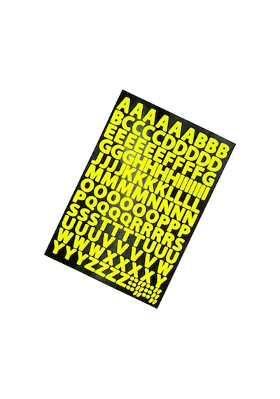 3d Yıldızlar 36 Parça Sticker Seti Ve 140 Harf Çıkartma Seti Pembe