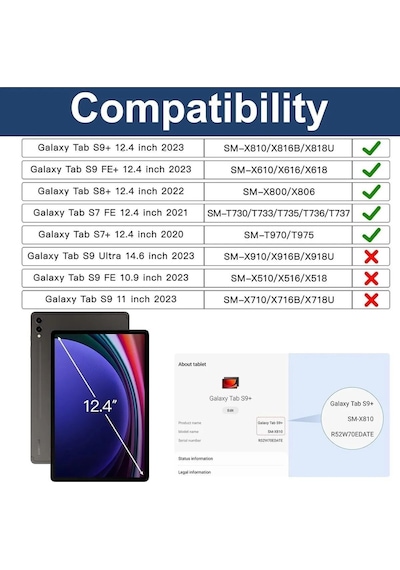 Samsung Galaxy Uyumlu Tab S9 Fe Plus 12.4" Sm-x610 Tablet Kılıf S Pen Kalem Bölmeli Koruyuculu Askılı Zırh Kılıf Samsung Galaxy Uyumlu Tab S9 Fe Plus 12.4" Sm-x610 Tablet Kılıf S Pen Kalem Bölmeli Koruyuculu Askılı Zırh Kılıf