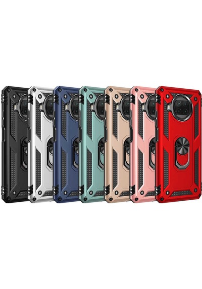 Xiaomi Redmi Note 9 Pro 5g Kılıf Zore Vega Kapak Siyah