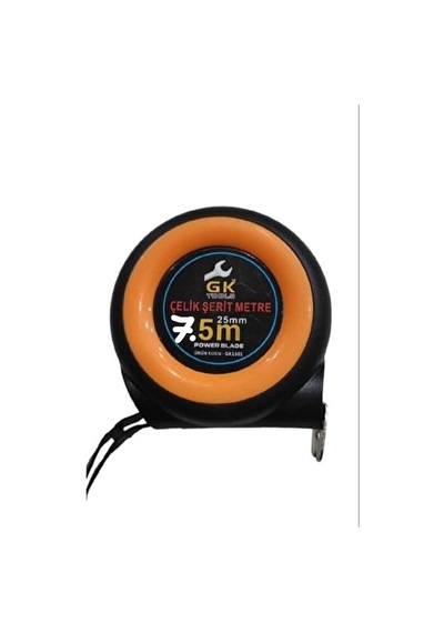 GK Şerit Metre 7,5 Metre 7,5x25 mm Frenli Durdurma Özelliği