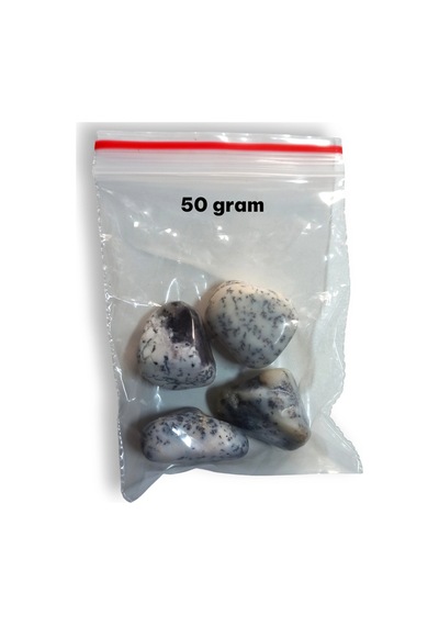 50 Gram Merlinit Dendritli Opal Tamburlu Parçalar 239-2