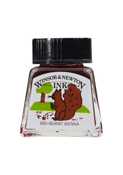 Winsor&Newton Çizim Mürekkebi 14 Ml. Brunt Sıenna 074 1005074