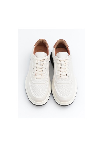 Togga 2228 Beyaz Hakiki Deri Günlük Erkek Sneakers